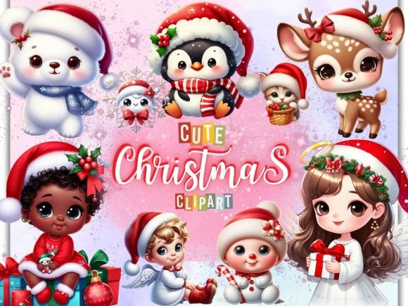 64 Cute Christmas Clipart Bundle: A Review for Illustrations