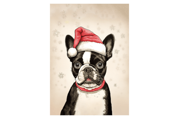 Boston Terrier Christmas Card: A Review of Modern Illustrations