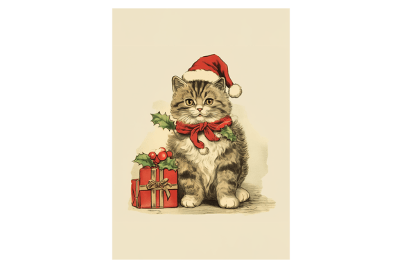 Cat Christmas Card Review: A Vibrant Illustrations Asset for Holiday Branding