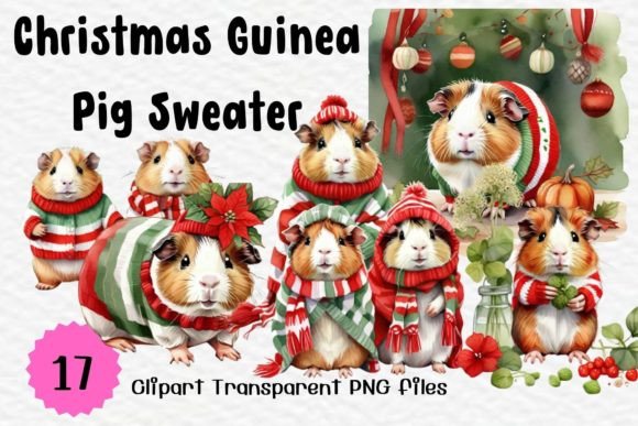Christmas Guinea Pig Sweater Watercolor: A Designer's Review of Festive Illustrations
