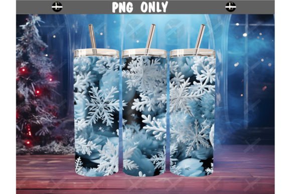 Christmas Snowflakes Tumbler Wrap Design Review