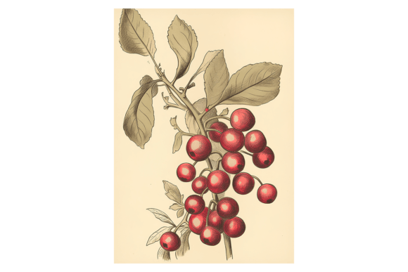 Cranberries Christmas Card: A Review for Modern Illustrations
