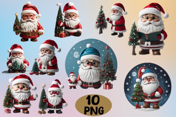 Cute Santa with Christmas Tree: A Designer's Review of Seasonal Illustrations