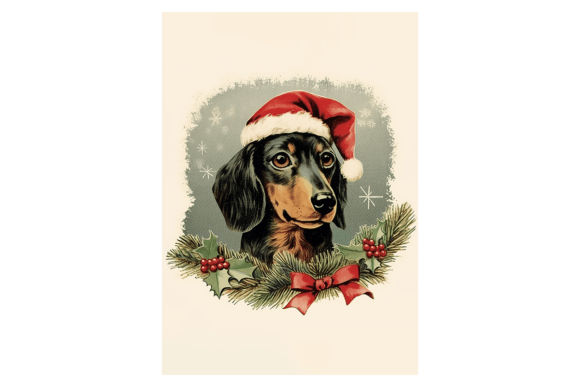 Dachshund Christmas Card Illustrations Review
