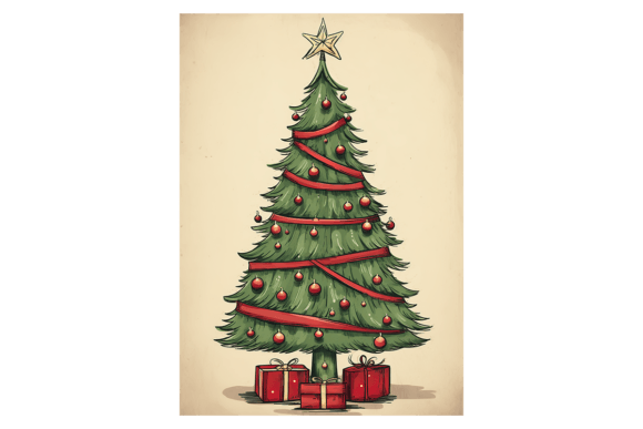 Festive Tree Christmas Card Review: Premium Illustrations for Holiday Branding