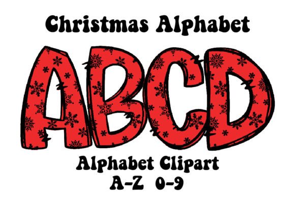 Red Snows Christmas Alphabet Doodle Illustrations Review