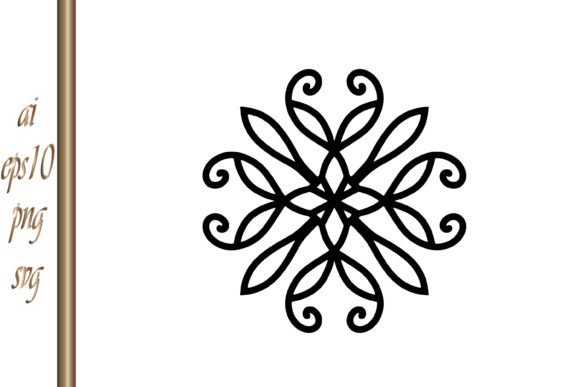 Snowflake Icon Christmas Xmas Mandala for Illustrations