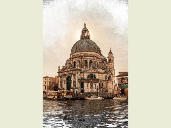 Venice Italy Color Pencil Illustrations for Modern Publishing